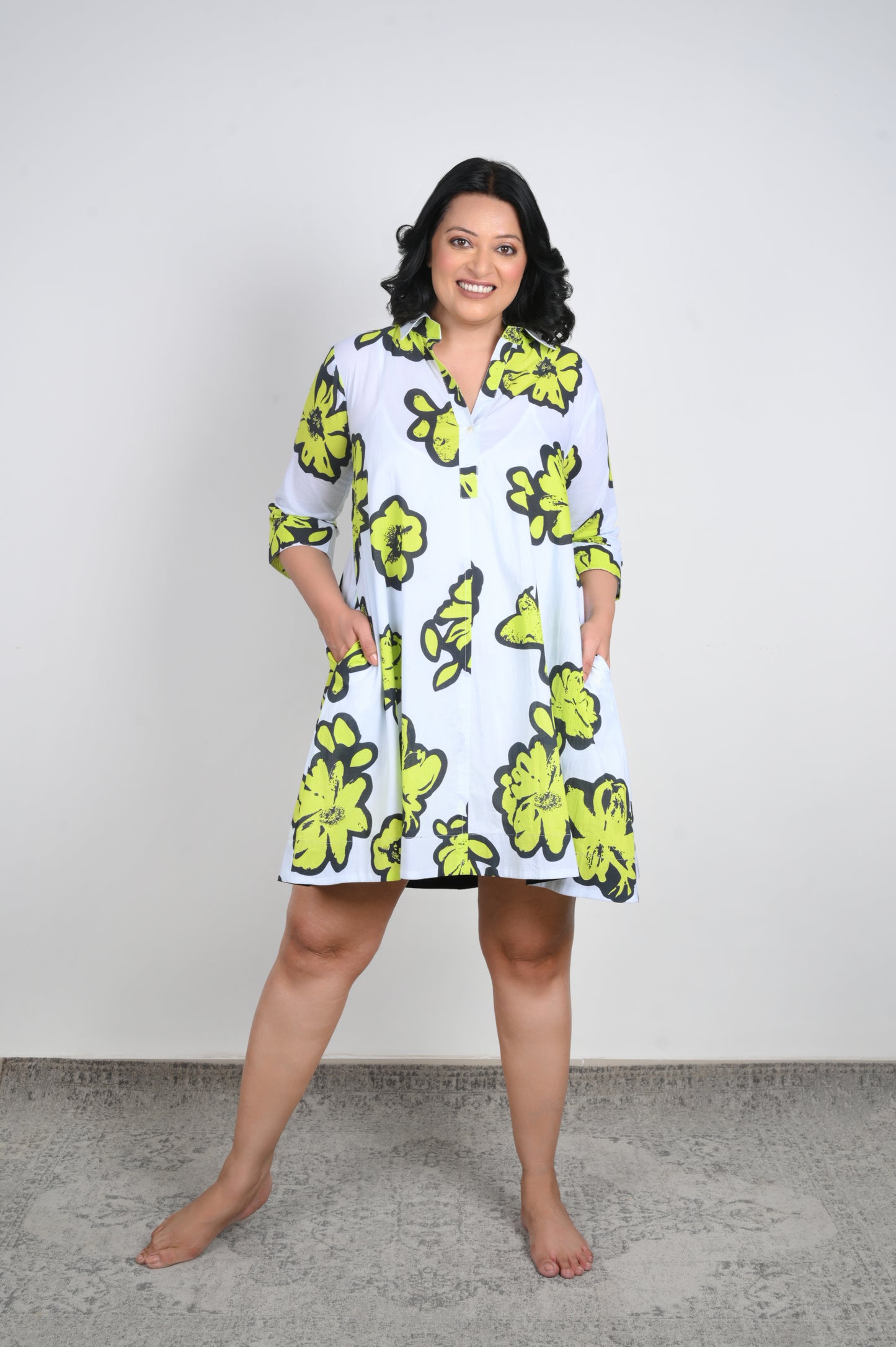 Funky Printed Collar Dress